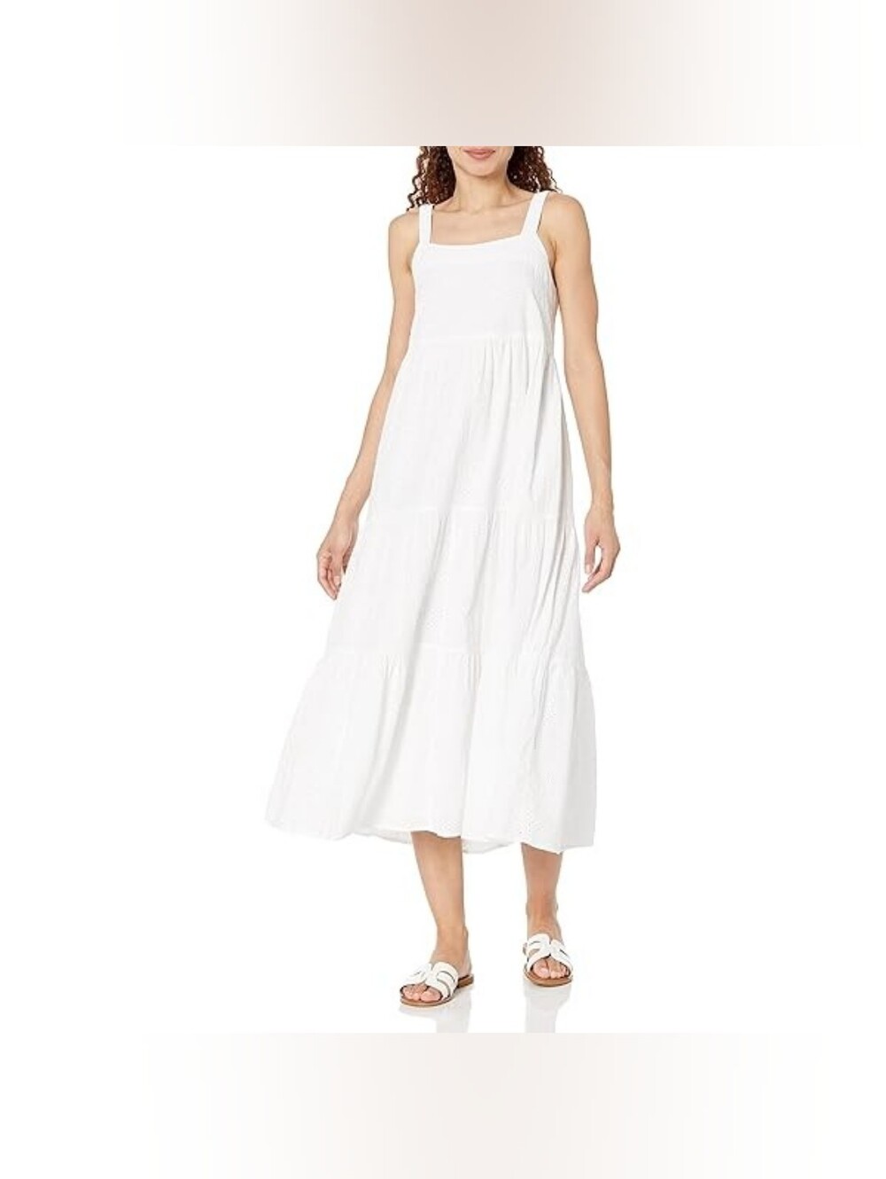 Women’s White Eyelet Sundress - Picture 1 of 7